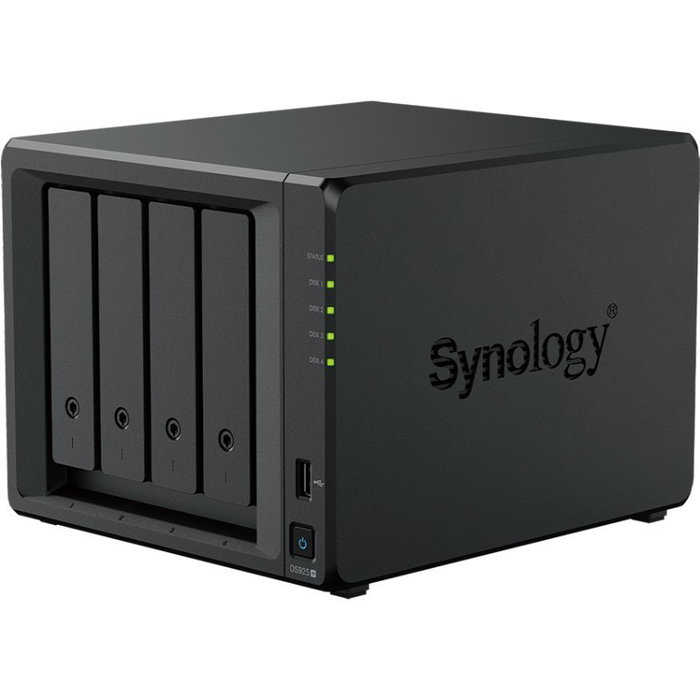 Synology DiskStation DS925+ 4 Bahías NAS - 8TB (2x4TB HAT3300) con CPU AMD, 4GB RAM, 2x2.5GbE, Expansible a 180TB - DS925+ 8TB